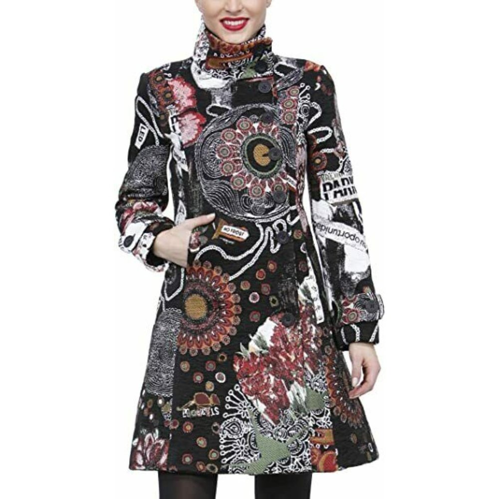 Desigual Women's size 42 8 10 M L Coat Tapestry